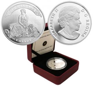 Canada 2010 $10 75th Anniversary Of The First Bank Notes Silver Coin