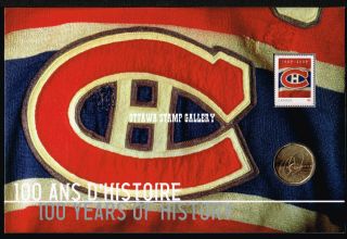 Montreal Canadiens 100th Anniversary Pack Coin And Stamp Set