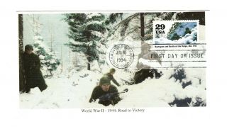 Ww2 Battle Of The Bulge Stamp 50th Anniversary Commemorative Stamp Bastogne Wwii