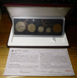 1908 - 1998 Canada 90th Anniversary Of The Rcm - Antique Finish Coin Set