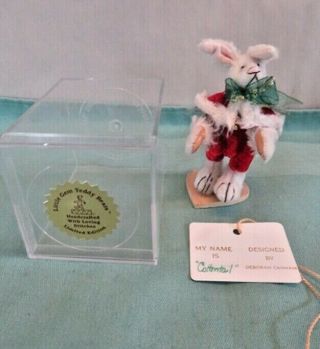 Little Gem Mini Teddy Bears / Cottontail / Christmas Bunny Rabbit Deb Canham