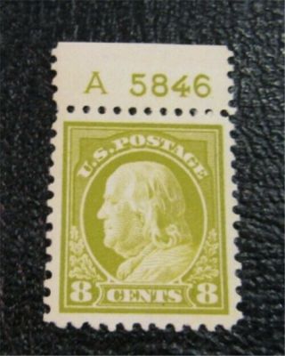 Nystamps Us Stamp 508 Franklin Og H Plate A 5846 Durland $250 D4x426