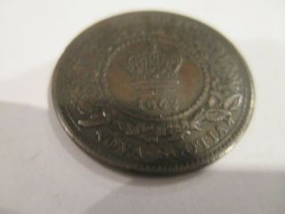 1862 Nova Scotia One Cent Coin - Key Date