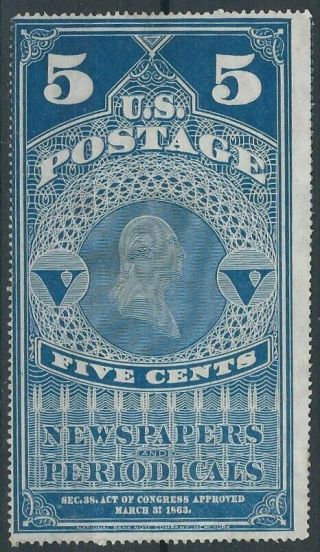 Usa 1865 Newspaper Good Stamp No Gum Vf