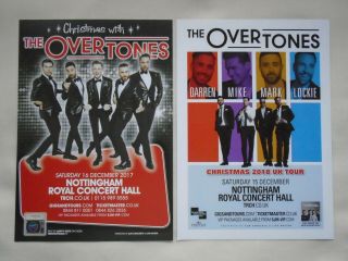 Christmas With The Overtones Live In Concert 2017 2018 Uk Tours Promo Flyers X 2