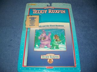 Vintage 1992 Wooly & Giant Snowzos Teddy Ruxpin Book & Cartridge Tape Playskool