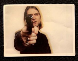 Nirvana Kurt Cobain Sticker “hand Gun Photo” 2” X 3”