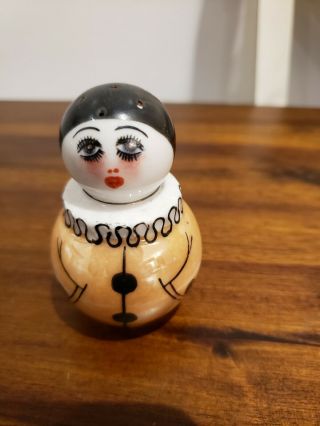 Noritake Nippon Art Deco Figural Luster Clown Salt Shaker Single Rare