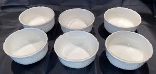 Vintage Gien Pont Aux Choux - Cream - Cereal Bowls Set Of 6