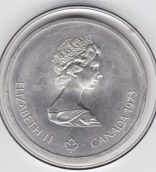 Canada 1973 Very Large Silver 10 Dollar (92.  5) Coin