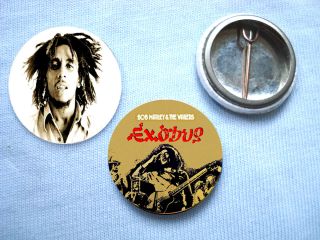 Bob Marley - Set Of 2 Badges Reggae The Wailers