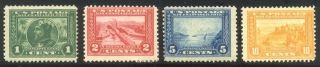 U.  S.  397 - 400 - 1913 1c - 10c Pan - Pacific ($306)