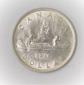 1936 Canadian Silver Dollar - Xf/au