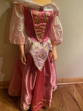 Disney Princess Aurora Doll 38” Tall Talking W/ Belly Button 3