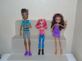 Monster High Pack Of Trouble Doll Bundle Clawd Howleen Clawdeen Wolf,  Clawdia