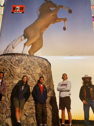 Faith No More,  Two Page Vintage Centerfold Poster