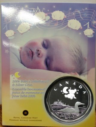 2006 Royal Canadian Baby Lullabies Cd And Silver Dollar Coin