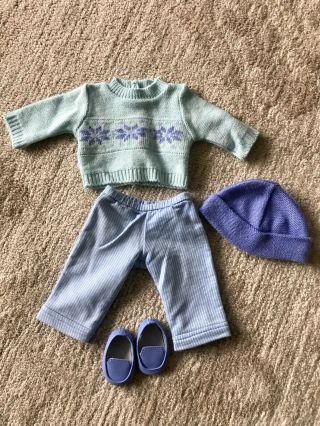 American Girl: Bitty Baby Boy Twin Fair Isle Sweater/pant Set Retired