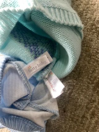 American Girl: Bitty Baby Boy Twin Fair Isle Sweater/Pant Set RETIRED 3