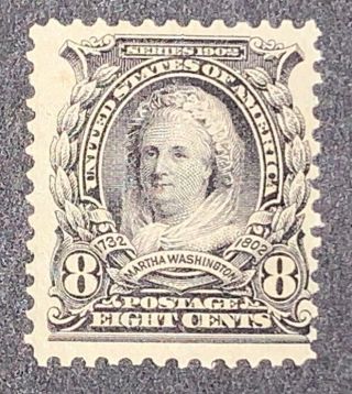 Travelstamps: 1902 - 03 Us Stamps Scott 306,  Og,  Mnhog Martha Washington