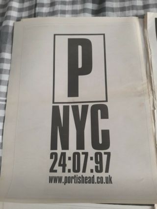 PORTISHEAD advert / small poster ALBUM only you ALL MINE over NYC live 2