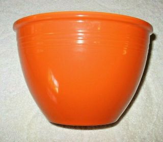 Vintage Fiesta - 4 Mixing Bowl - Rare Radioactive Red Orange Color - 7 3/4 "