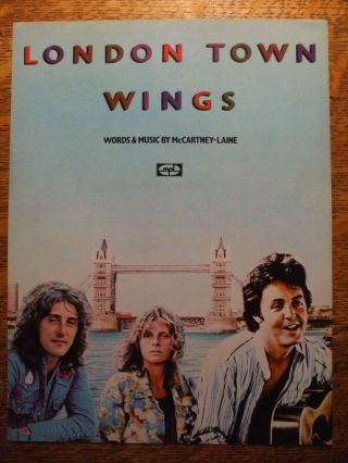 Paul Mccartney & Wings London Town Sheet Music 1978 Mpl The Beatles Capitol