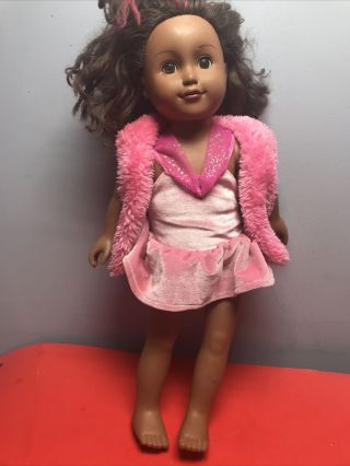 2013 Cititoy My Life 18 " Doll Black African American Brown Eyes