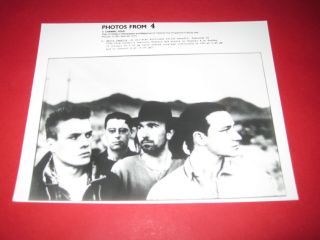 U2 Bono 8x6 Inch Promo Press Photo 4693