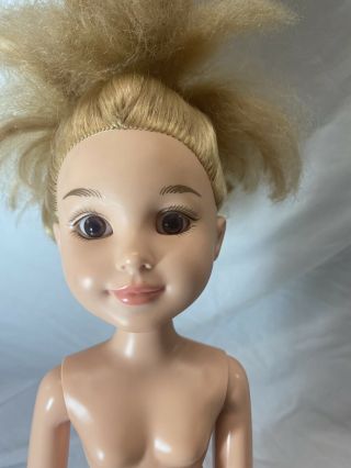 BFC Ink Best Friends Club Doll 18” Blonde Hair Brown Eyes Hair Needs TLC Scuffs 3