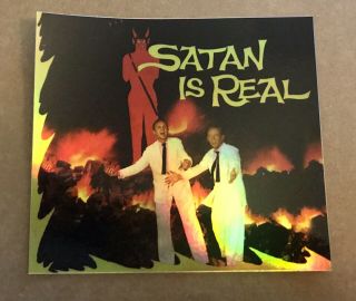 Louvin Brothers 3.  5x4” Holo - Decal/sticker Vintage/retro Design Satan Is Real