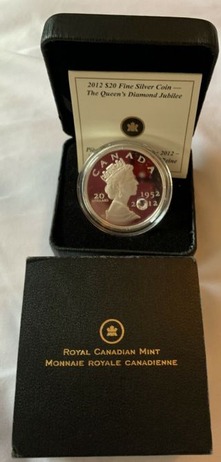 2012 Canada $20 Fine Silver Coin - The Queen 