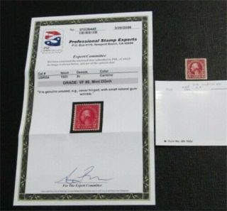 Nystamps Us Stamp 554 Og Nh Pse Cert Art Grade: Vf 80 N13x1186