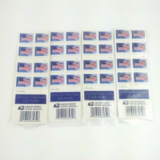 80 Usps Us Flag 2018 Forever Stamps Book 4 Books Of 20 Each Postage Stamps