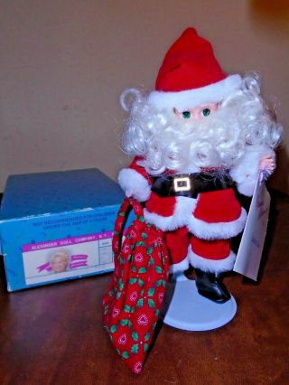 Madame Alexander Doll 8 " Santa Claus 93 - 6 Christmas Holiday Doll Tag W/ Box