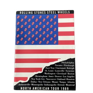 Rolling Stones Steel Wheels North American Tour 1989 Concert Program