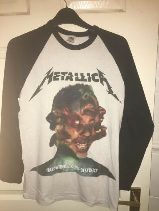 Metallica Hardwired To Self - Destruct Mens Medium Short Sleeve T - Shirt (vg Cond)