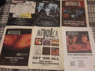 Metallica - Advert / Small Poster Garage Inc Memory Remains Load Album