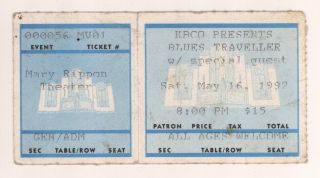 Rare Blues Traveler 5/16/92 Boulder Co Ticket Stub Denver