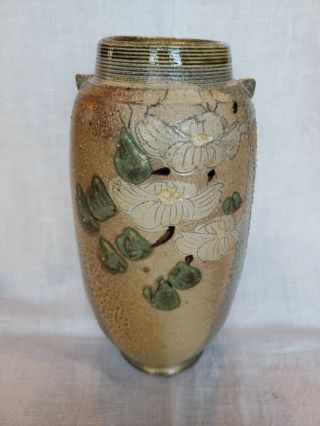 Rock Hard Pottery Salt Glaze Stoneware Vase By Paul Morris Ceramic Art