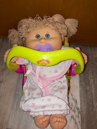 2004 Cabbage Patch Kid Doll Play Along With Pacifier 14 " Carrier