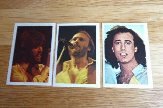 3 Bee Gees Pop Festival Stickers (belgium) 77,  78,  79 1980