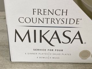 Mikasa French Countryside 16 - Piece Dinnerware Set Open Box 3