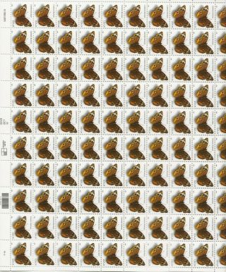 2006 24 Cent Buckeye Butterfly Full Sheet Of 100 Scott 4000,  Nh