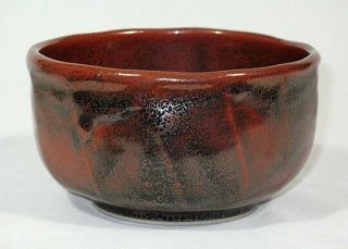 Joan Pearson California Studio Pottery Tenmoku Glaze Tea Bowl