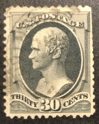 Tdstamps: Us Stamps Scott 165 30c Hamilton Short Perf Cv$140.  00