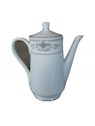 Wade Diane Fine Porcelain China Japan Coffee Tea Pot Server With Lid Floral
