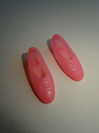 Vintage Francie Doll Translucent Pink Squishy Buckle Flats