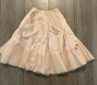 Vintage 1950’s Madame Alexander Cissy Doll Can Can Petticoat Slip Peach