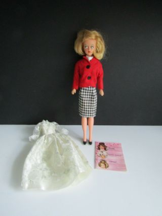 Vtg 1963 American Character Tressy Doll Wearing Checkmate W Booklet